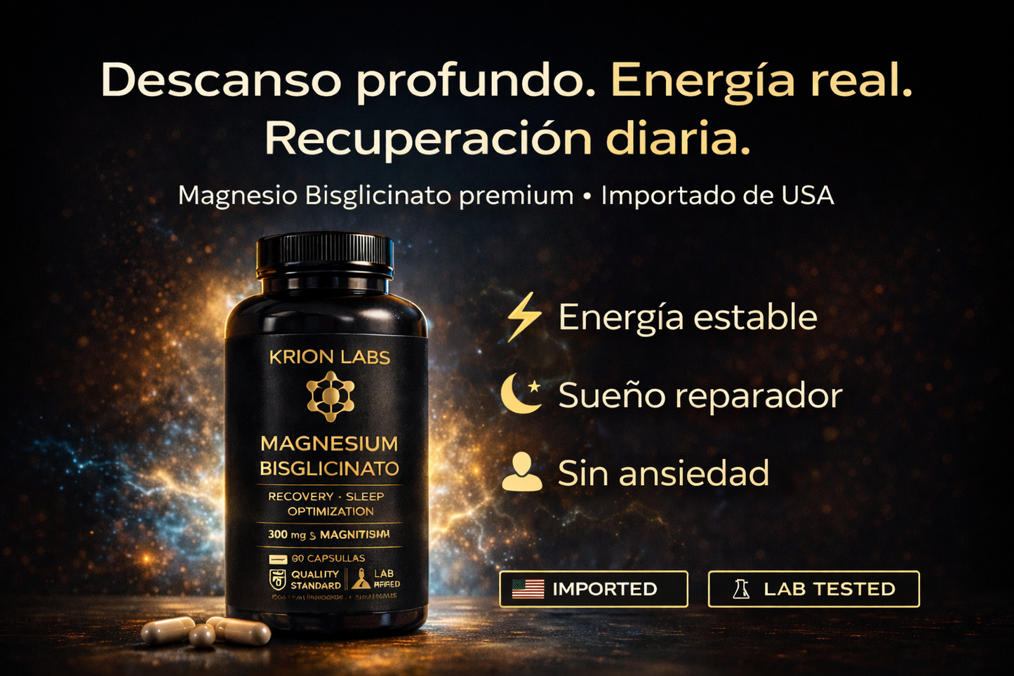 Magnesio Élite – Fórmula Completa en 1 Cápsula + Obsequio