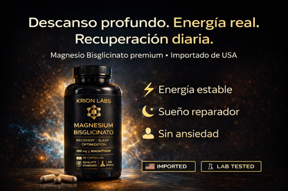 Magnesio Élite – Fórmula Completa en 1 Cápsula + Obsequio