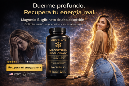 Magnesio Élite – Fórmula Completa en 1 Cápsula + Obsequio